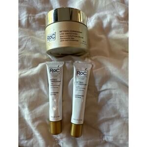 RoC Retinol Correxion Line Smoothing Max Hydration Cream & Eye Creams Set